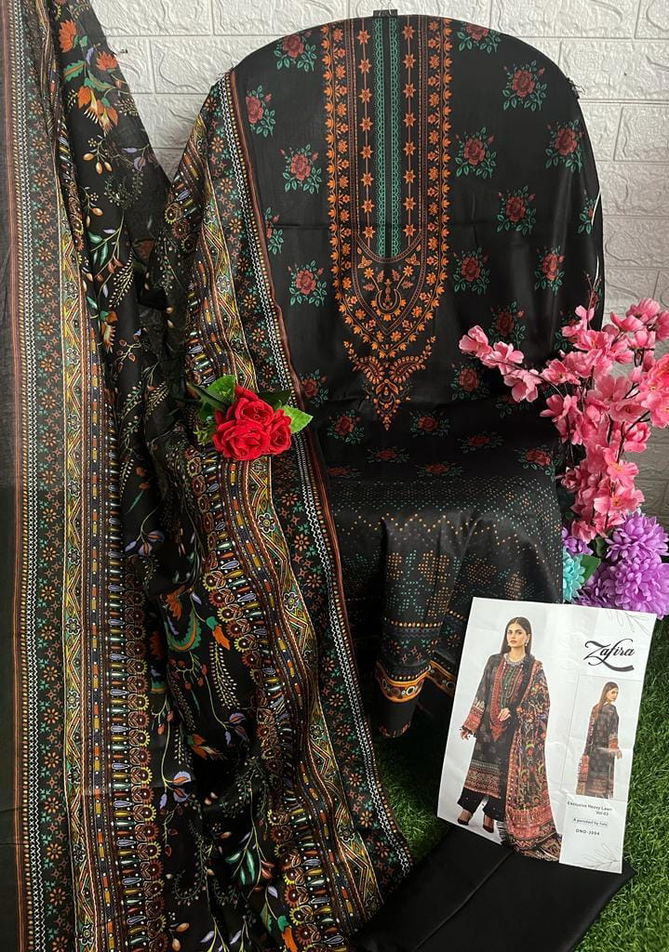 Zafira Vol 3 By Hala Lawn Cotton Pakistani Suit Catalog